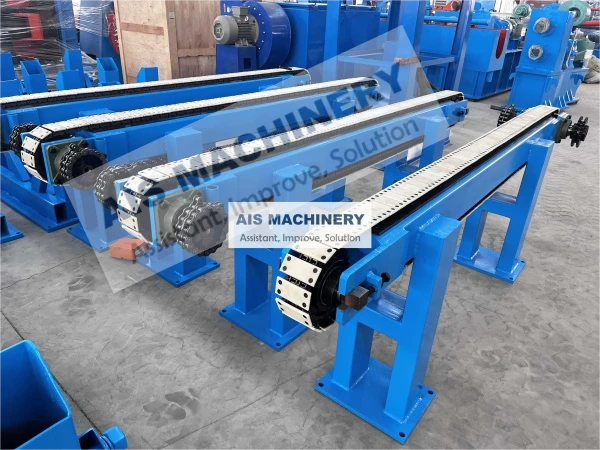 Conveyor and run out table