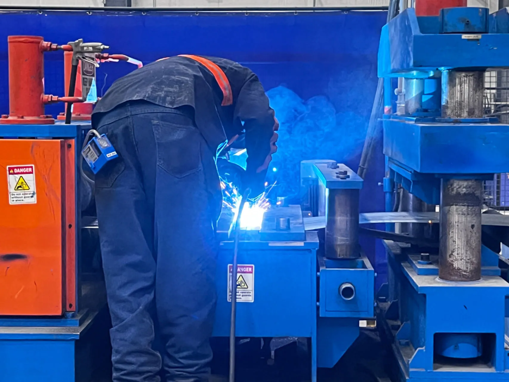 Erw pipe making machine running process flow chart